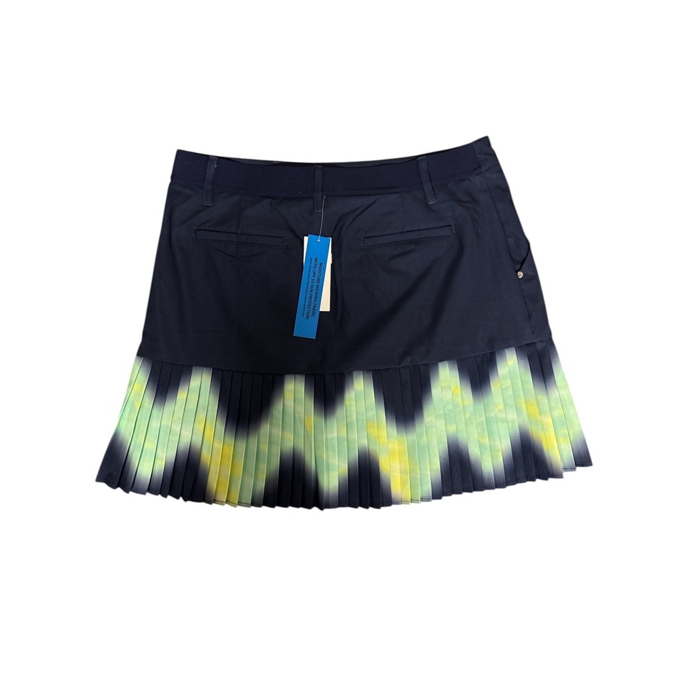 Tribal Sport Womens Deepblue Pleated Tie Dye Skort UPF 50 Size Medium‎ NWT - Picture 2 of 7